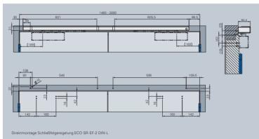 ECO Gleitschiene SR-EF BS - RAL 9005